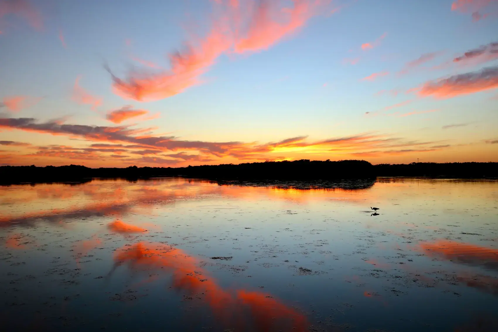 A Central Florida lake at sunset